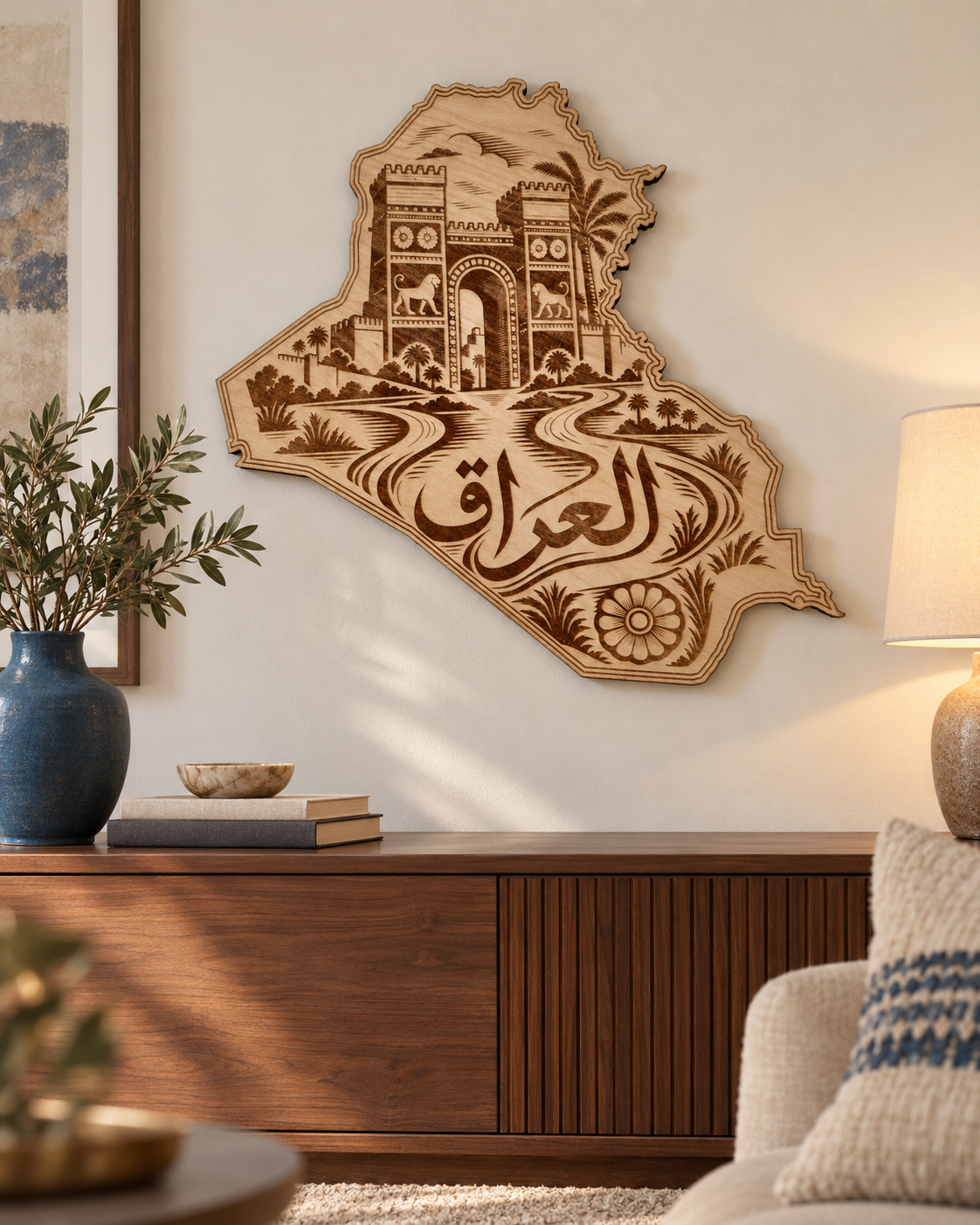 Room visualization of Iraq · Gateway & Two Rivers; styling shown is illustrative.