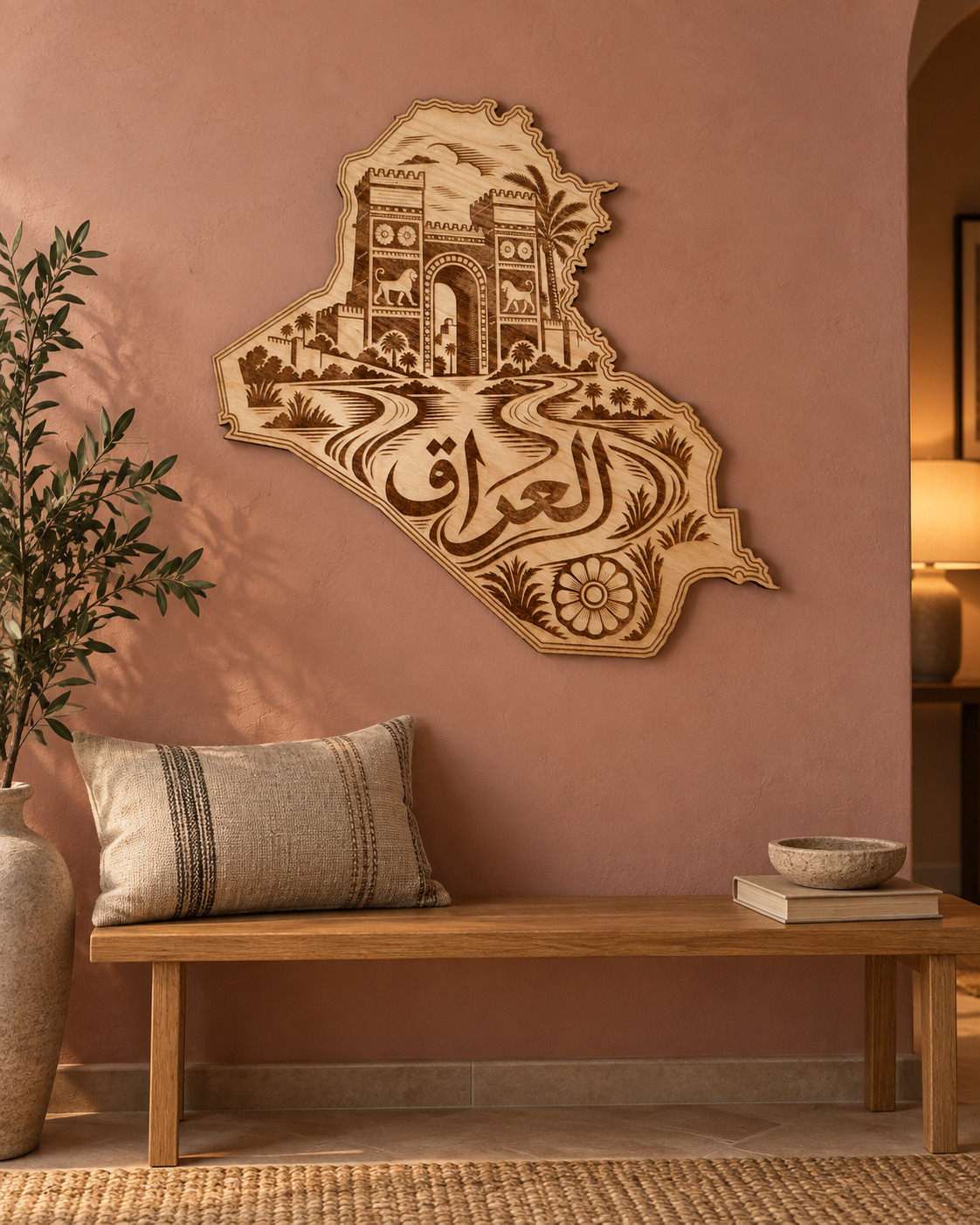 Room visualization of Iraq · Gateway & Two Rivers; styling shown is illustrative.