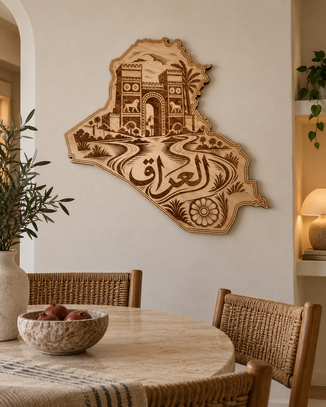 Room visualization of Iraq · Gateway & Two Rivers; styling shown is illustrative.