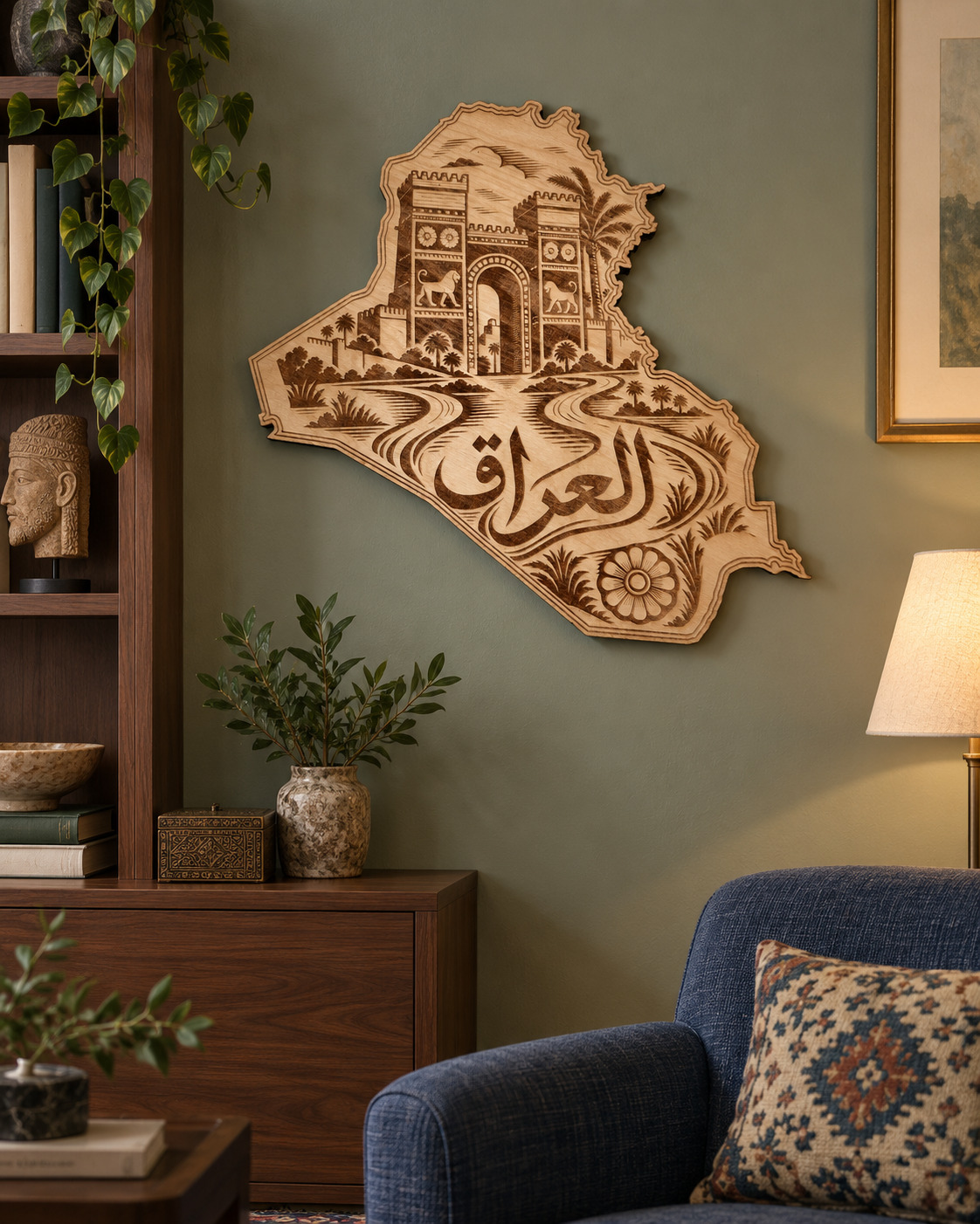 Room visualization of Iraq · Gateway & Two Rivers; styling shown is illustrative.