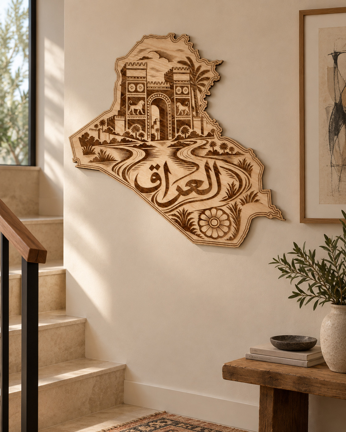 Room visualization of Iraq · Gateway & Two Rivers; styling shown is illustrative.