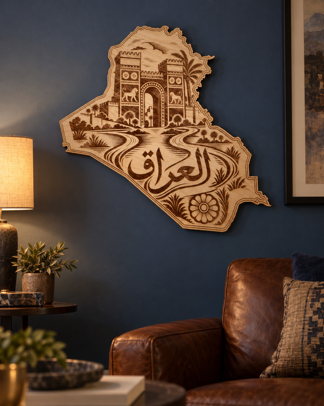 Room visualization of Iraq · Gateway & Two Rivers; styling shown is illustrative.