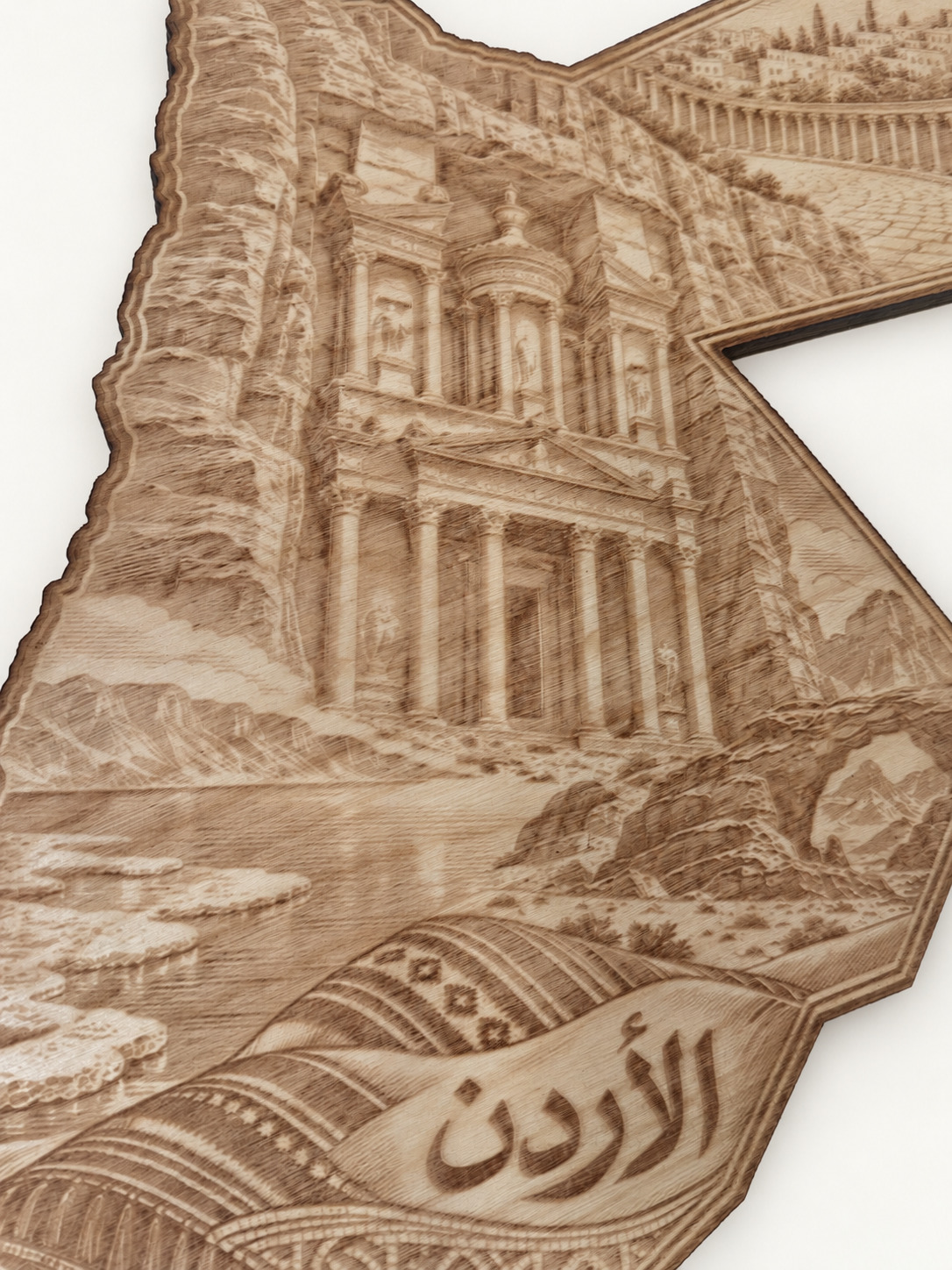 Detail photograph of Jordan · Landmarks in Stone, with background and lighting retouched.