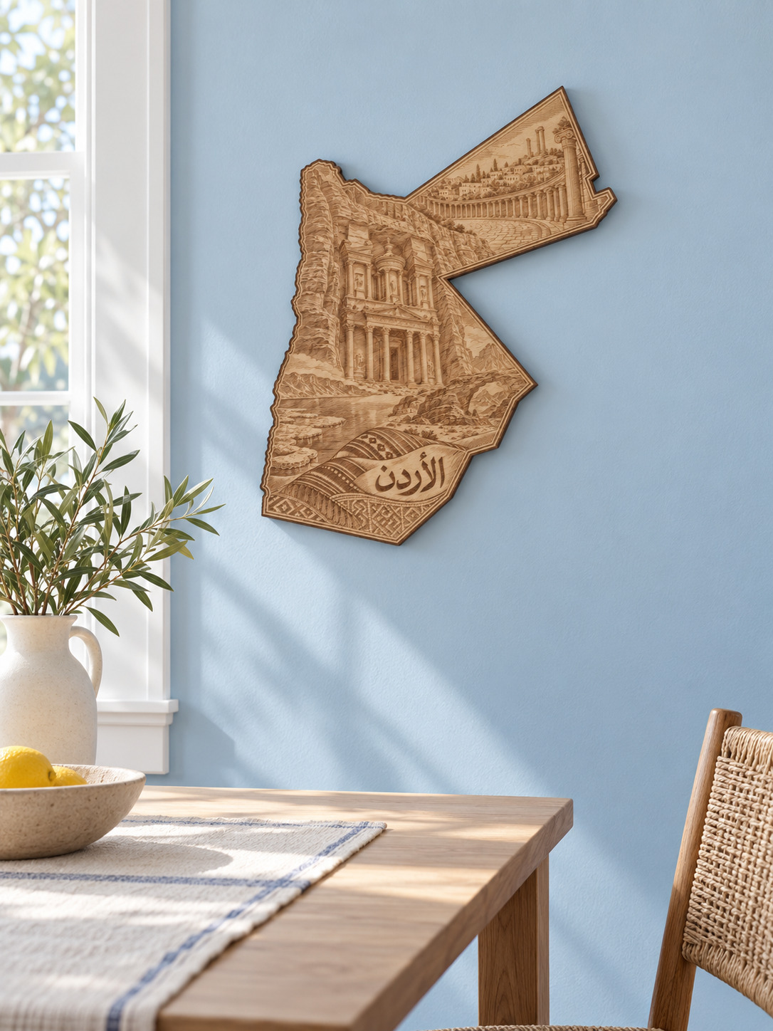 Room visualization of Jordan · Landmarks in Stone; styling shown is illustrative.