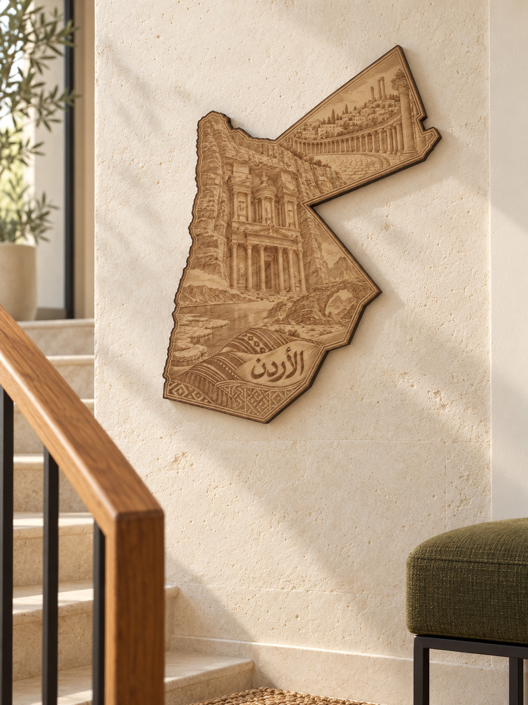 Room visualization of Jordan · Landmarks in Stone; styling shown is illustrative.