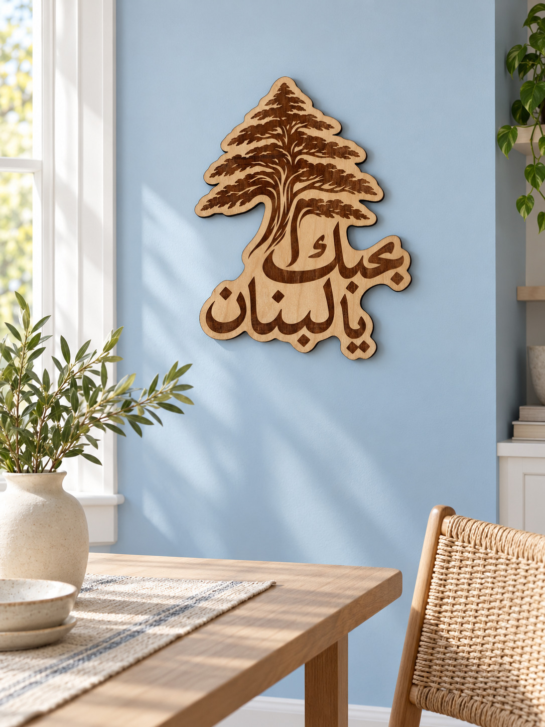 Room visualization of Lebanon · Cedar & Calligraphy; styling shown is illustrative.