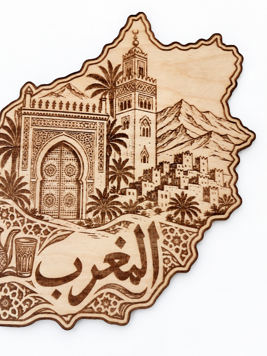 Detail photograph of Morocco · Ornate Gateways & Tea, with background and lighting retouched.