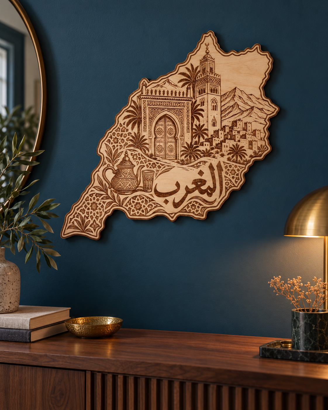 Room visualization of Morocco · Ornate Gateways & Tea; styling shown is illustrative.