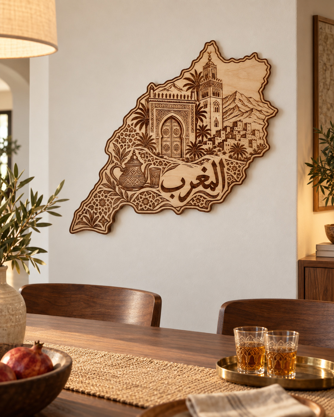 Room visualization of Morocco · Ornate Gateways & Tea; styling shown is illustrative.