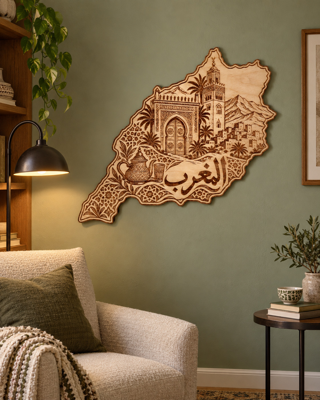 Room visualization of Morocco · Ornate Gateways & Tea; styling shown is illustrative.