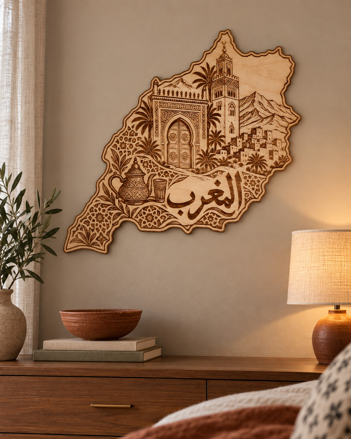 Room visualization of Morocco · Ornate Gateways & Tea; styling shown is illustrative.