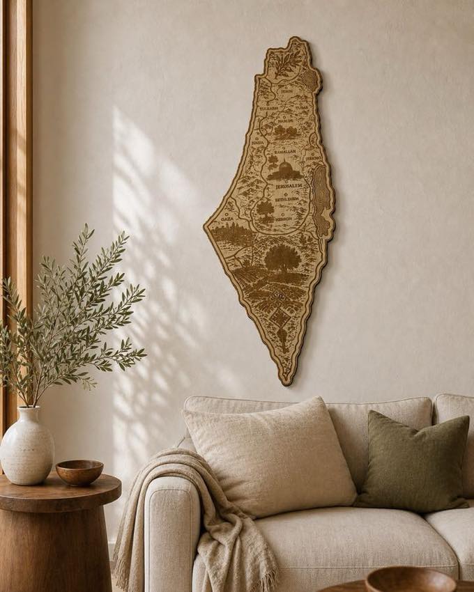 Illustrated Palestine Map - product photograph 1