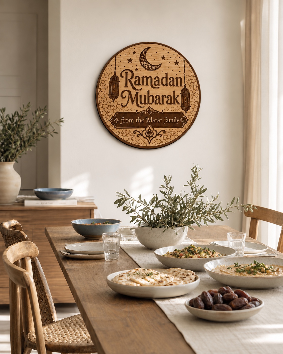 Ramadan Mubarak Family Sign - product photograph 5