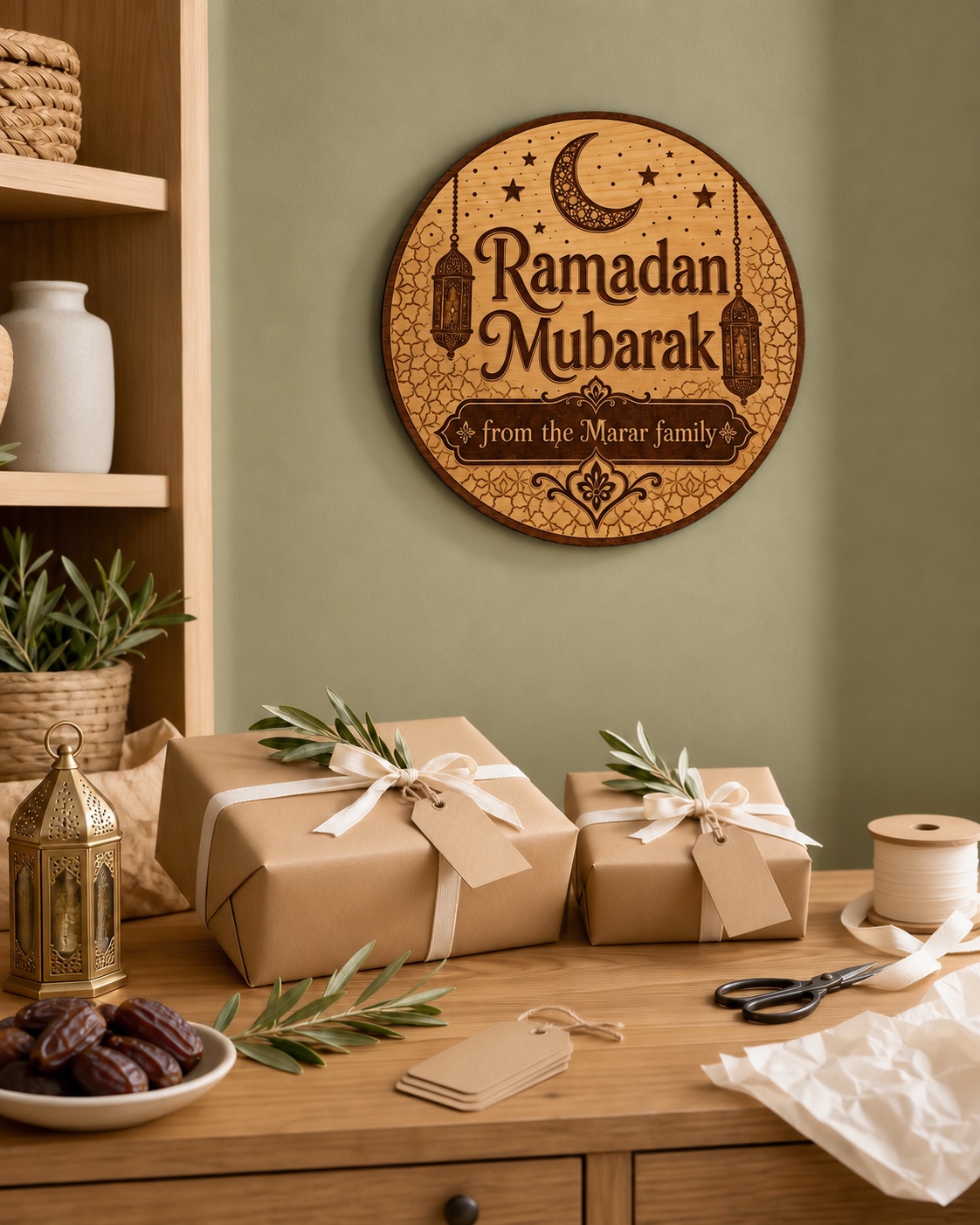 Ramadan Mubarak Family Sign - product photograph 7
