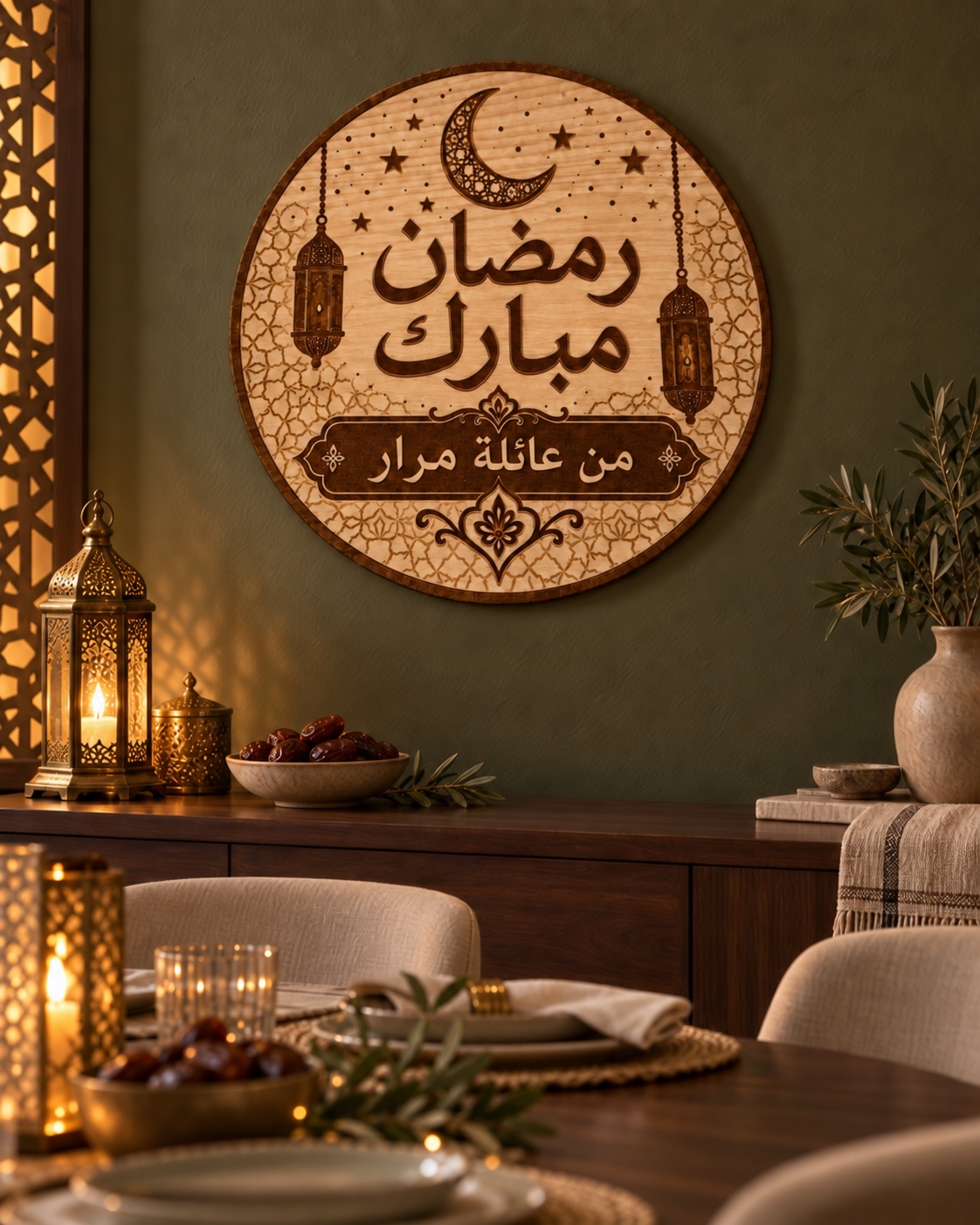 Ramadan Mubarak Family Sign - product photograph 12
