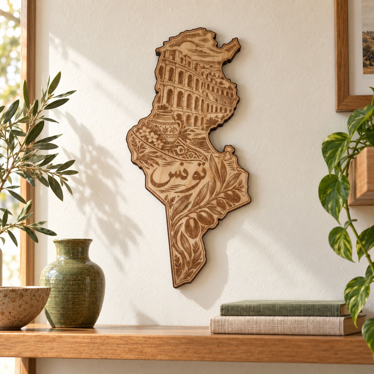 Room visualization of Tunisia · Arches & Olive Branches; styling shown is illustrative.